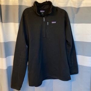 Patagonia black Better Sweater 1/4 zip size XL